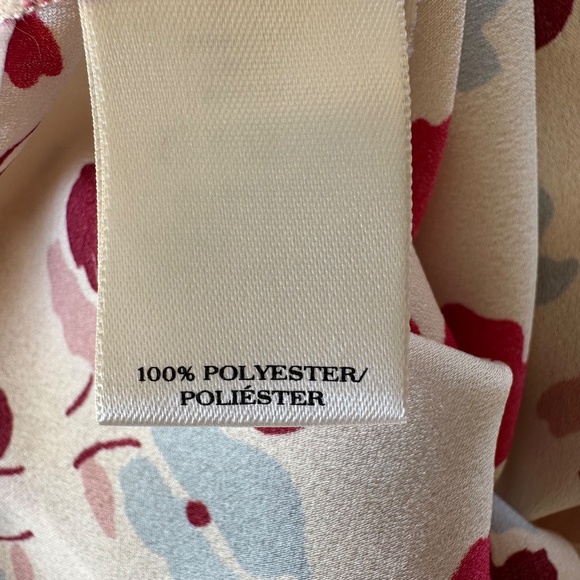 Ann Taylor Sleveless Polyester Floral Blouse Large - Picture 8 of 9